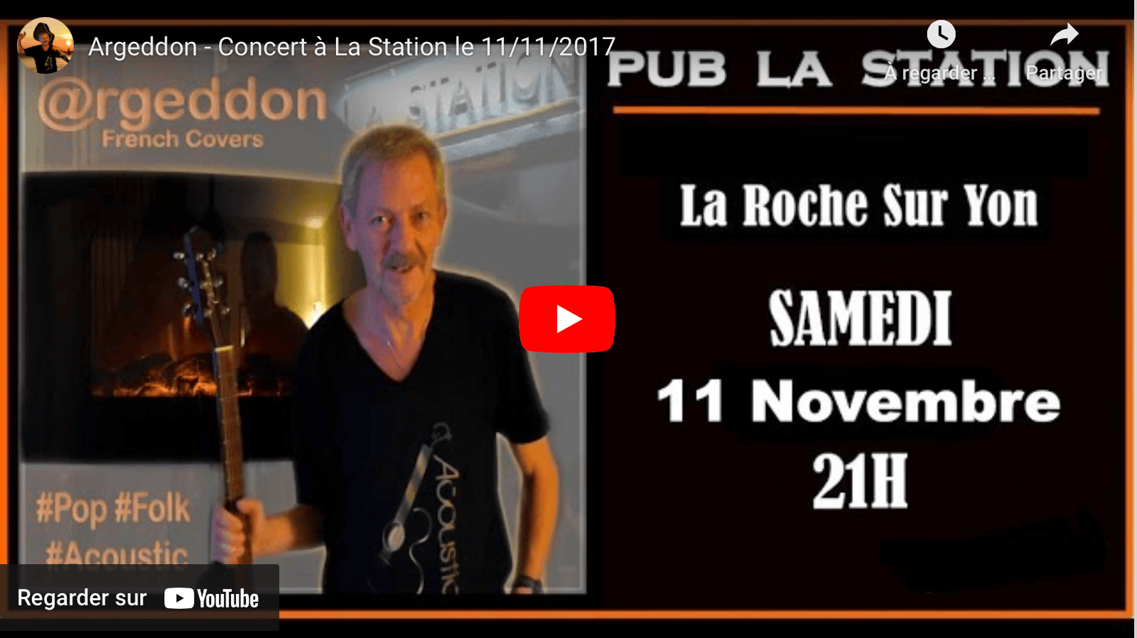 Medley concert à La Station, La Roche sur Yon – Argeddon