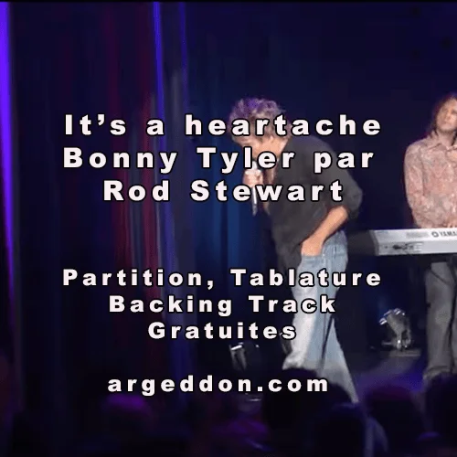 Illustration Rod Stewart - It's a heartache, partition gratuite